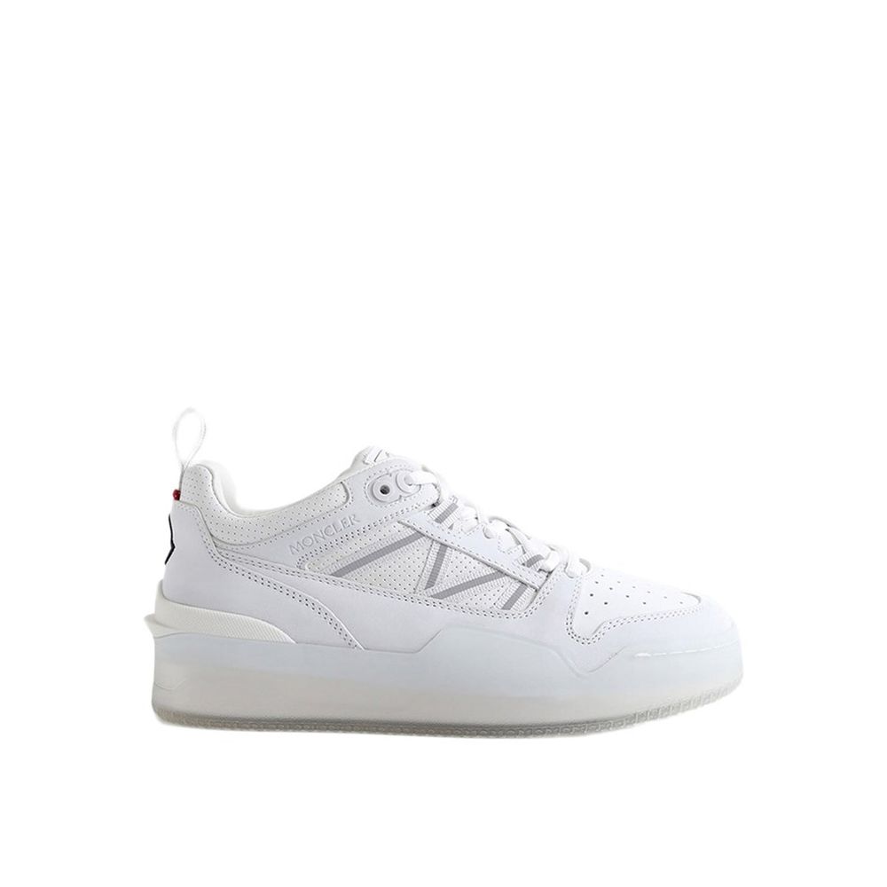 Weiße Sneakers aus Kalbsleder mit niedrigem Schaft