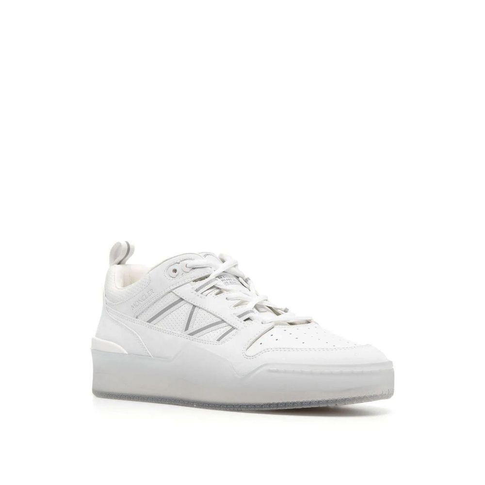 Weiße Sneakers aus Kalbsleder mit niedrigem Schaft
