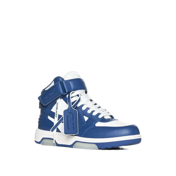 Hochwertige Sneakers aus blauem Kalbsleder