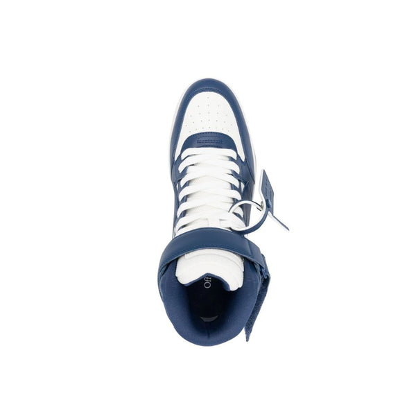 Hochwertige Sneakers aus blauem Kalbsleder