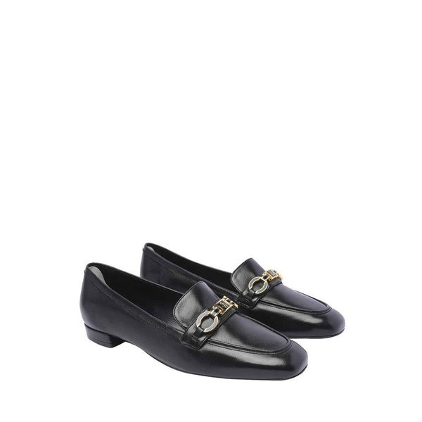 Schwarze Loafer aus Kalbsleder