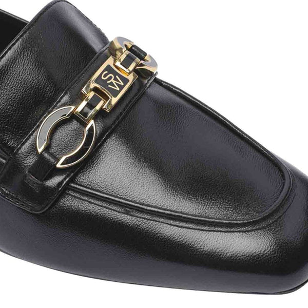 Schwarze Loafer aus Kalbsleder