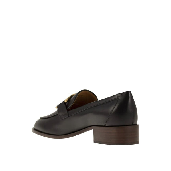 Schwarze Loafer aus Kalbsleder