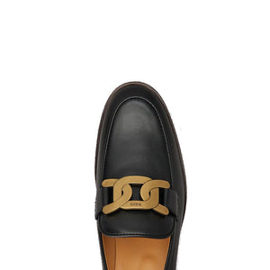 Schwarze Loafer aus Kalbsleder