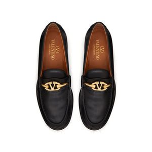 Elegante schwarze Loafer aus Kalbsleder