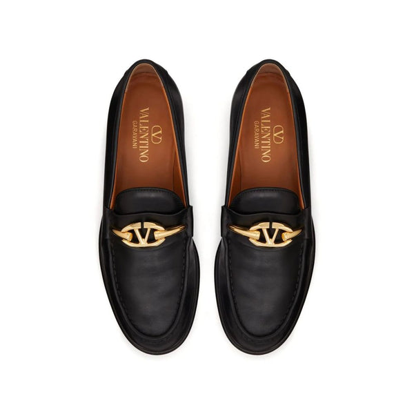 Elegante schwarze Loafer aus Kalbsleder