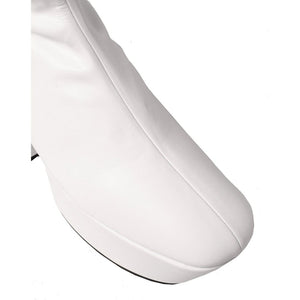 Weiße Polyethylen-Stiefel