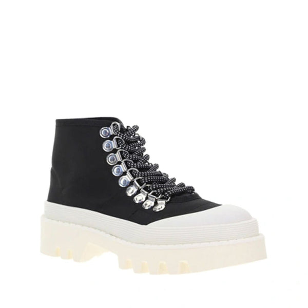 Schwarze Chunky Sneakers aus Canvas