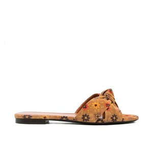 Braune Ledersandalen
