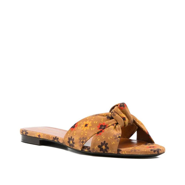 Braune Ledersandalen