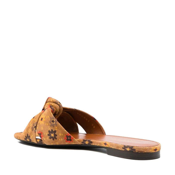 Braune Ledersandalen