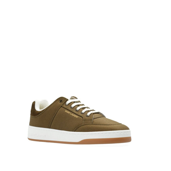 Grüne Stoff-Sneaker