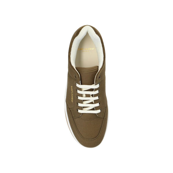 Grüne Stoff-Sneaker