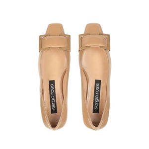 Braune Ballerinas aus Kalbsleder