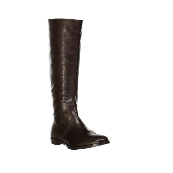 Braune Kalbsleder-Stiefel
