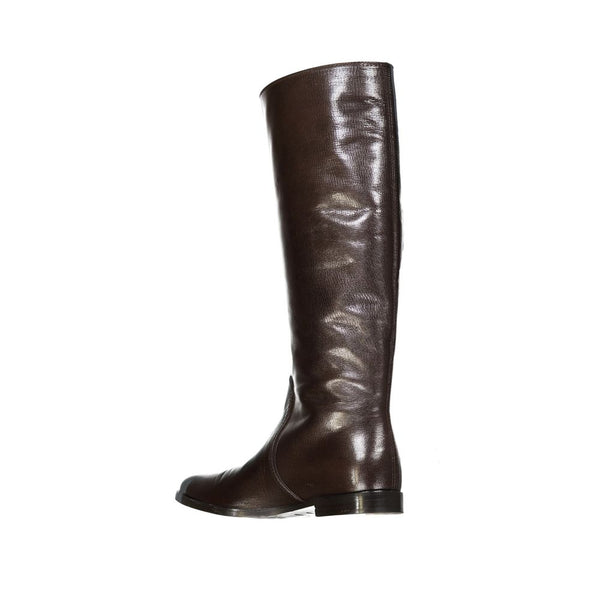 Braune Kalbsleder-Stiefel