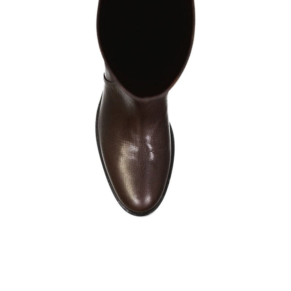 Braune Kalbsleder-Stiefel
