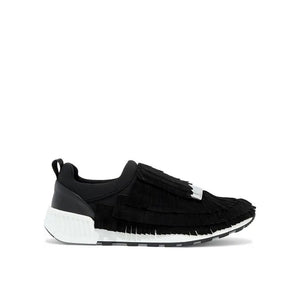 Schwarze Stoff-Sneaker