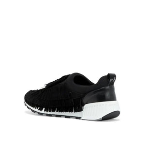 Schwarze Stoff-Sneaker