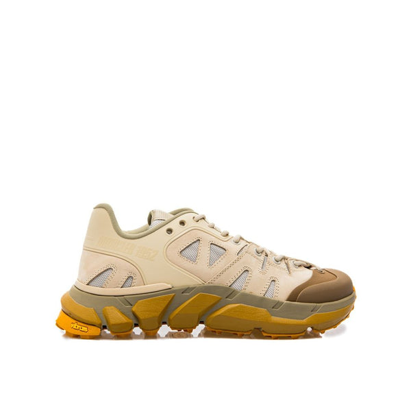 Beigefarbene Polyamid-Sportschuhe