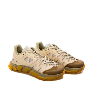 Beigefarbene Polyamid-Sportschuhe