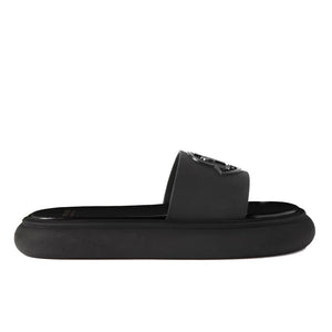 Elegante Gummisandalen in Schwarz