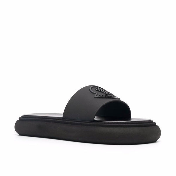 Elegante Gummisandalen in Schwarz