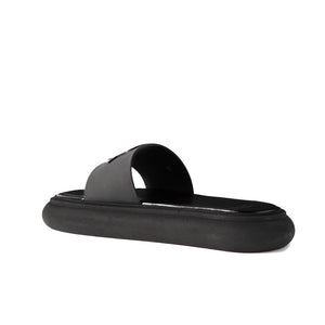Elegante Gummisandalen in Schwarz