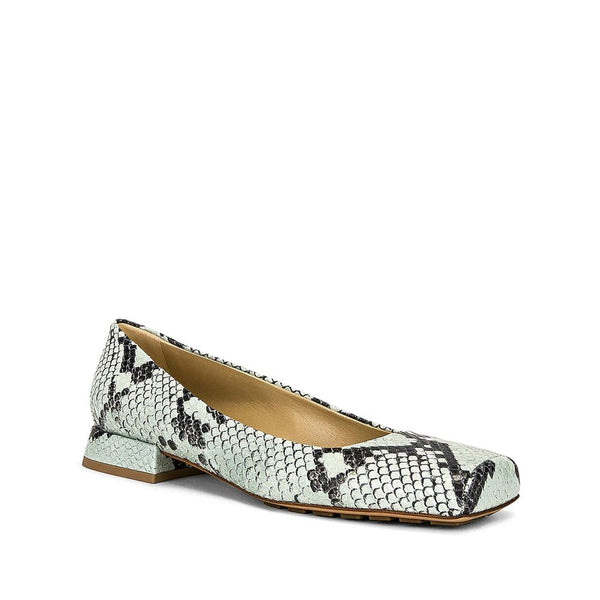 Grüne Ballettschuhe aus Kalbsleder