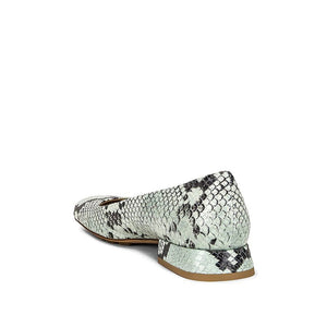 Grüne Ballettschuhe aus Kalbsleder