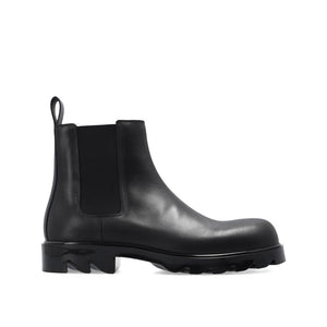 Schwarze Chelsea-Boots aus Kalbsleder