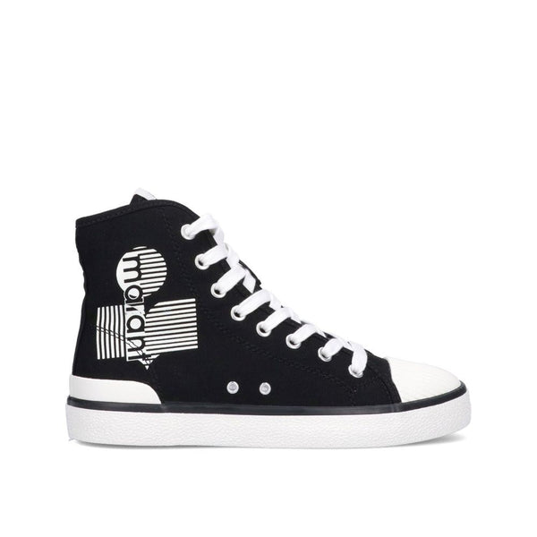 Schwarze High-Top-Sneaker aus Canvas
