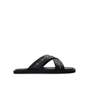 Schwarze Sandalen aus Kalbsleder