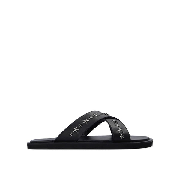 Schwarze Sandalen aus Kalbsleder
