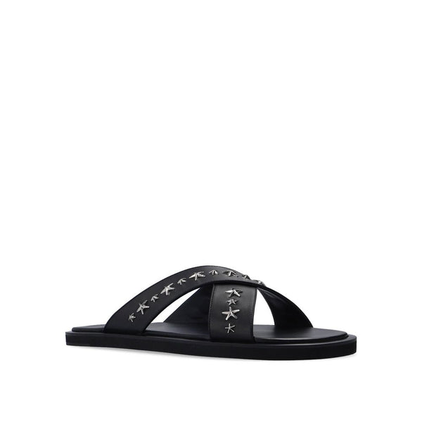 Schwarze Sandalen aus Kalbsleder