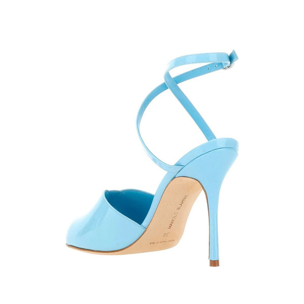 Blaue Sandalen aus Kalbsleder