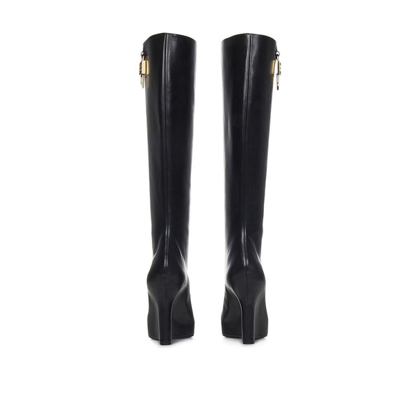 Stiefel aus schwarzem Kalbsleder