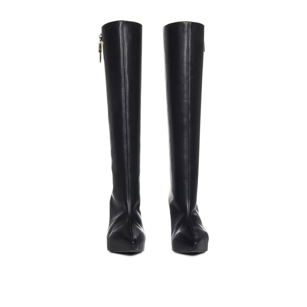 Stiefel aus schwarzem Kalbsleder