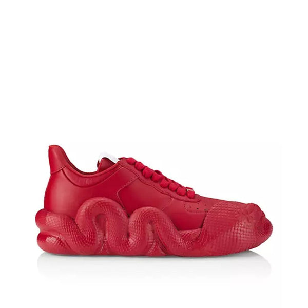 Rote Sneaker aus Kalbsleder