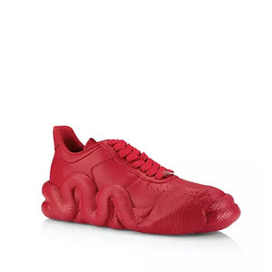 Rote Sneaker aus Kalbsleder