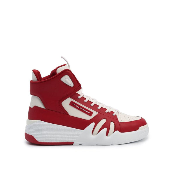Hochwertige rote Sneakers aus Kalbsleder