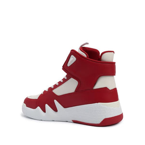 Hochwertige rote Sneakers aus Kalbsleder