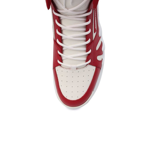 Hochwertige rote Sneakers aus Kalbsleder