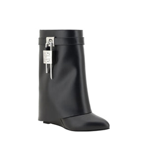 Schwarze Kalbshaut Bos Taurus Stiefeletten