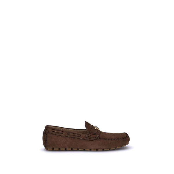Elegante braune Gummilaufschuhe zum Hineinschlüpfen