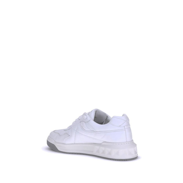 Weiße Kalbshaut Bos Taurus Sneakers mit niedrigem Schaft