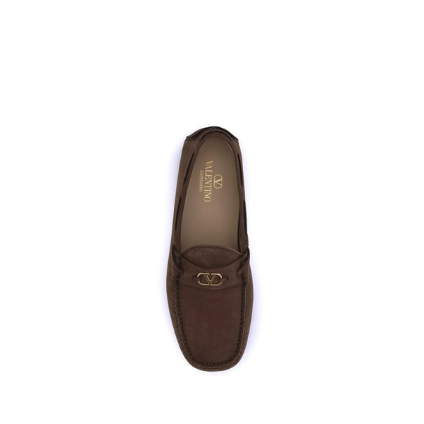 Elegante braune Gummilaufschuhe zum Hineinschlüpfen