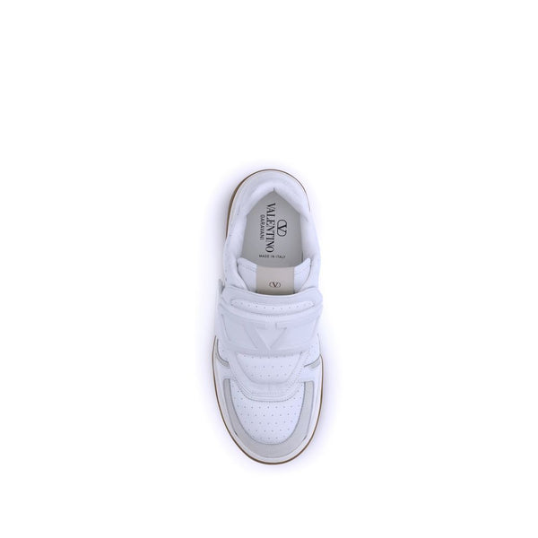 Weiße Kalbshaut Bos Taurus Sportschuhe