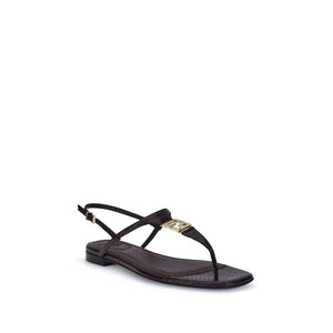 Lila Kalb Leder Bos Taurus Sandalen