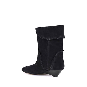 Schwarze Kalbshaut Bos Taurus Stiefeletten